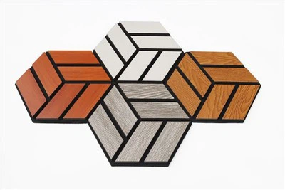 Akustický nástenný panel z melamínovej Mdf lamely